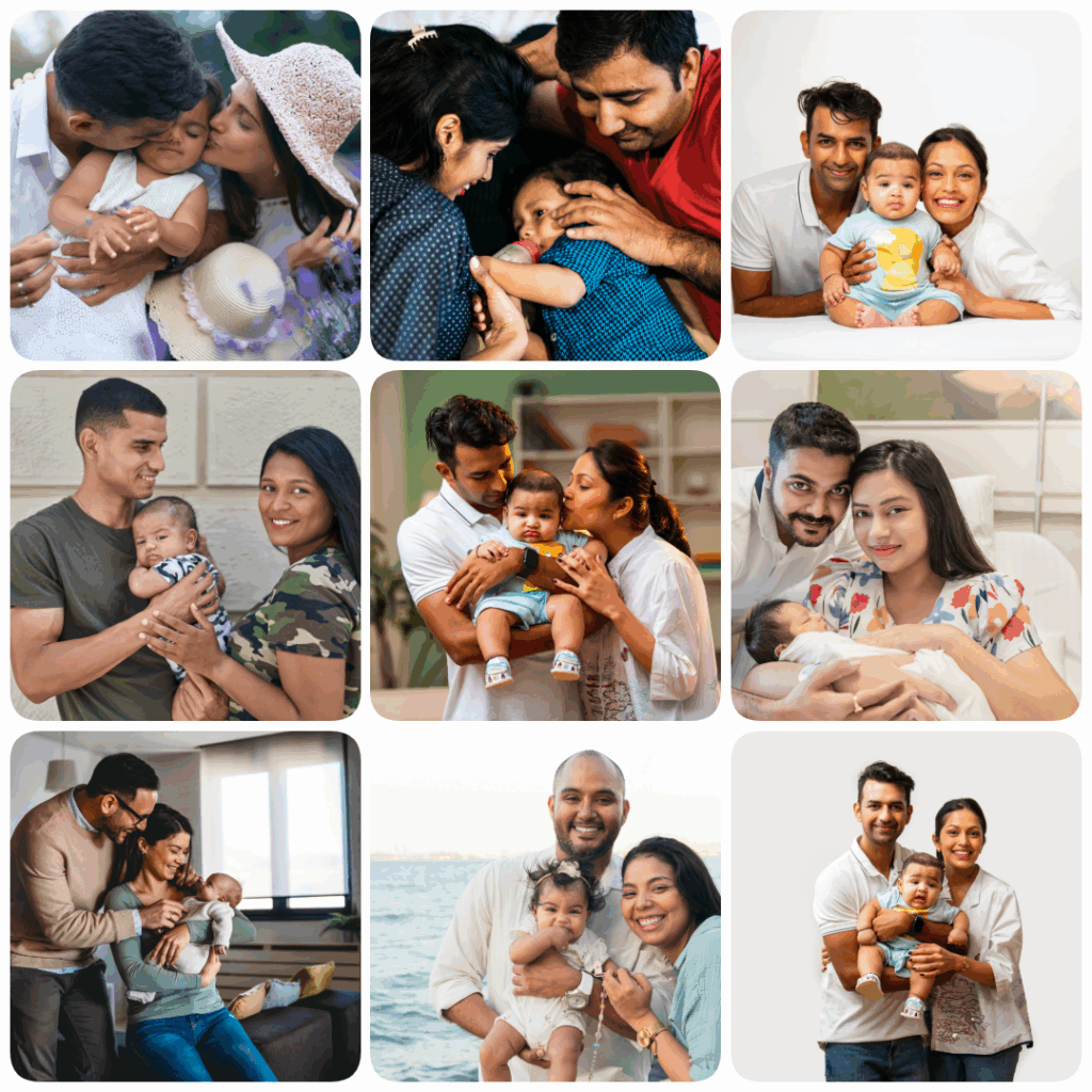 Rathna Fertility Center - Testimonials Collage Image